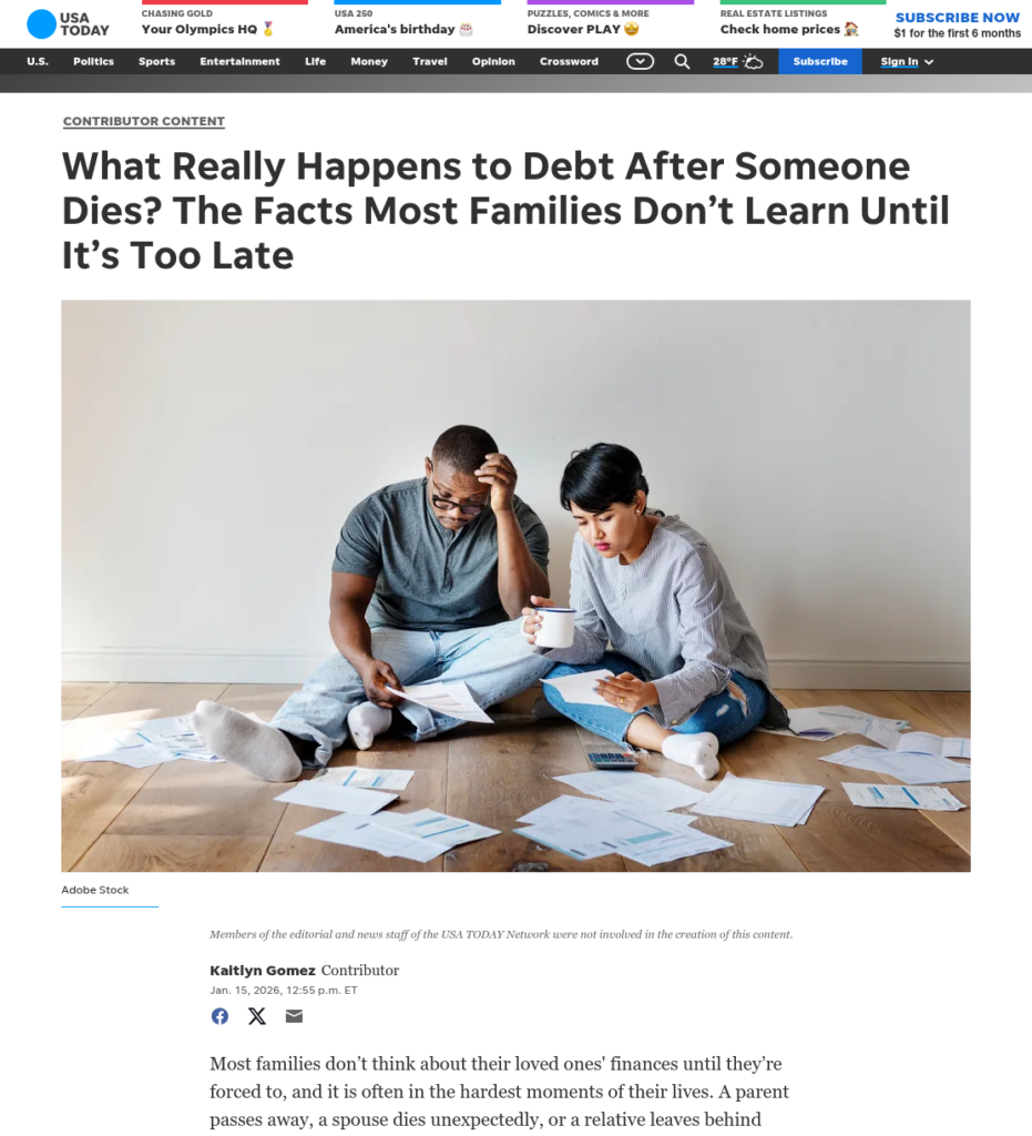What Really Happens to Debt After Someone Dies? The Facts Most Families Don’t Learn Until It’s To.o Late